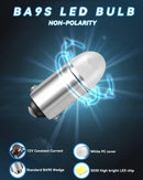 BA9SLED-WW, MVO 1893 Led Bulb 1895 1815 1816 53 57 Bulb BA9S Led Bulb for Indicator Lights Car Dome Map Trunk License Plate Courtesy Step Light Warm White DC/AC 12V.