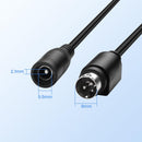 ADAPT3PinM-2.1mmF, MVO 17CM 3 Pin DIN to 5.5 X 2.1mm DC Power Short Cable for CCTV Camera System Chargers Adapter