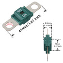 MIDA-040, Optifuse 40amp 32v High Current Fuse - Bolt-on Fuse 40 Amp for Cars, Trucks, Construction Vehicles, Buses, Caravans