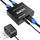 MVHDMI-1x2  4K HDMI Splitter 1 in 2 Out, 1x2 Powered HDMI Splitter for Dual Monitors w/Power Adapter, 4K@30Hz Dual Monitors Duplicate/Mirror for PS4 Fire Stick HDTV