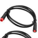 Julet Ext Cable 2 Pin, NVO 2 Pin E-Bike Extension Cables – Male to Female, 24inch, Waterproof Julet Style Cord for Lights, Brakes and Throttles