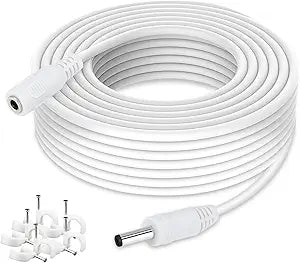 MVELL-16FTEXT1.3x3.5mm 16ft White M-F Ext