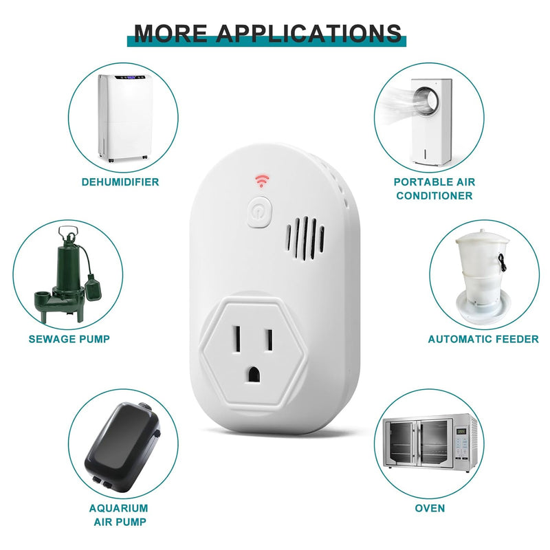 AC Power Alert, MVO Power Failure Alarm with LED Indicator & 80dB Siren