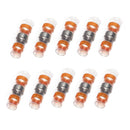 76-HISBC8-10, AWG 8 Orange Solder Butt Connectors Heat Shrink,Solder Seal Wire Connectors for Automotive Marine Boat Trailer