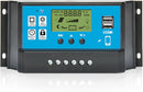 MV1260, MVO 60A Solar Charge Controller, 12V/ 24V Solar Panel Battery Intelligent Regulator with Dual USB Port, LCD Display and Timer Setting ON/Off Hours