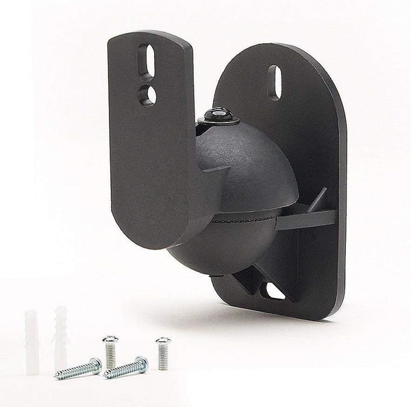 MVTSS1 Speaker Wall Mounts  PAIR Black Speaker Wall Mount Brackets for Bose, Sony, Panasonic, Samsung and More