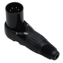 NC4MRC, Neutrik 4 Pin XLR Male Right Angle In Line Plug Connector (Discontinued)