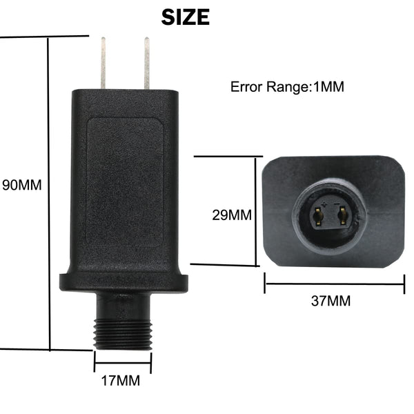 JT-DC300V0200-C, MVO  30V 6W LED Controller Class 2 Power Supply LED Transformer, Low Voltage Transformer US Plug for LED Light Indoor Outdoor Steady On Mode,
