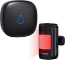 MVDW520-P819, MVO Wireless Motion Sensor Alarm Indoor, 1 PIR Detector + 1 Receiver, Movement Activated Doorbell Chime for Home Doorway/Business Entry/Garage Security/Store Entrance, Pet/Elderly/Dementia Monitor (Black)
