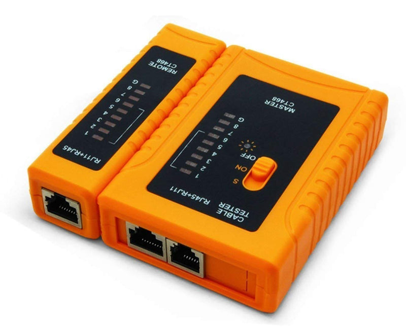 MV8138, MVO Network Cable Tester RJ45 for LAN & TEL Continuity of RJ45/11/12 CAT5E CAT6 CAT7 UTP & STP Shielded Ethernet Wires Test Tool -