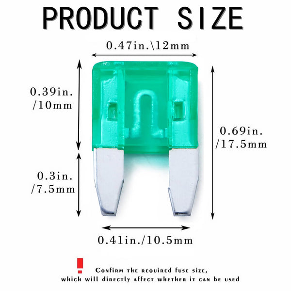 ATR-15, MVO  5PK Auto Fuses 30 AMP APM/ATM 32V Mini Blade Style Fuses 30A Short Circuit Protection Car Fuse (30 AMP)