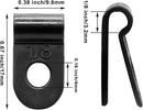 3371D, MVO 10 Pack  Nylon Plastic Cable Clamps, 1/8 Inch (3.2mm) Screw Mounting
