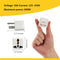 48-540, MVO Universal Adapter, Europe to US Plug Travel Adapters (White)