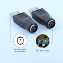 MV2209, MVO Black PS2 to USB Adapter, PS2 Female to USB Male Converter Adapte for Wired Mouse, Keyboard