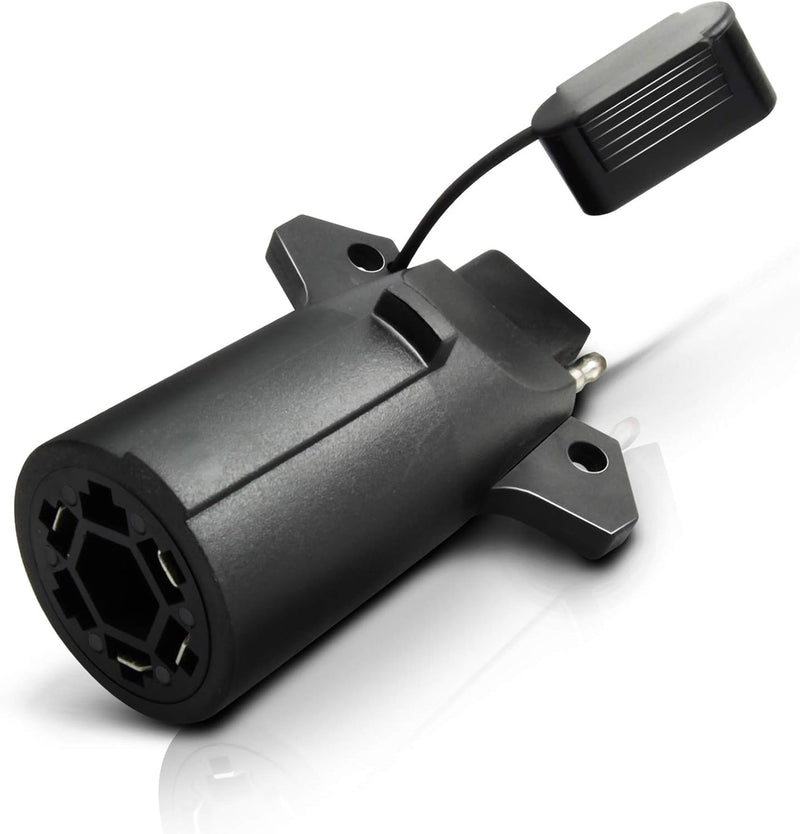 4 pin trailer plug to cigarette lighter Flat 7 Way Blade RV Adapter Tow Truck Light Wire Connector way trailer connector 4-Way Flat to 7-Way Round