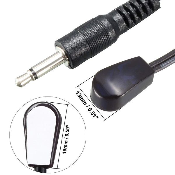 MV8062 IR Infrared Emitter Extension Cable 1.5m Long 45 Degree Emission Angle 3.5mm Jack Single Red Head