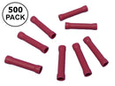 MVO 65-1230-500, 22-18AWG Red Insulated Butt Connectors ~ 500 Pack