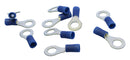 Philmore 65-1547, 16-14AWG Blue Insulated 1/4" Ring Terminals ~ 10 Pack