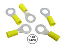 Philmore 65-1568C, 12-10AWG Yellow Insulated 5/16" Ring Terminals 100PK
