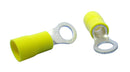 Philmore 65-1599, 4AWG Insulated 3/8" Stud Yellow Ring Terminals 2 Pack