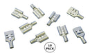 Philmore 65-4068, 12-10AWG Non-Insulated 0.375" Female Quick Slide 10PK