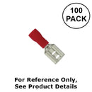 Philmore 65-4525C, 22-18AWG Red Insulated 0.250" Female Quick Slide 100PK