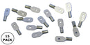 Philmore 65-5022, 22-18AWG Non-Insulated 0.187" Male Quick Slide 15PK