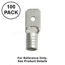 Philmore 65-5065C, 12-10AWG Non-Insulated 0.250" Male Quick Slide 100PK