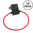 10 Pack of ATC In-Line Fuse Holders and 18AWG Wire Loop