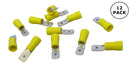 Philmore 65-5565, 12-10AWG Yellow Insulated 0.250" Male Quick Slide 12PK