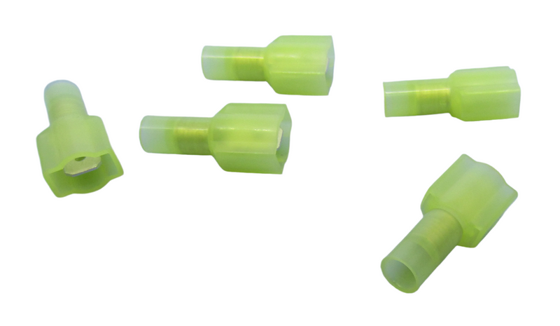 65-5765C, Philmore Fully Insulated Quick Connect Male Terminal 12-10/.250 100pk