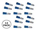Philmore 65-7542, 16-14AWG Blue Insulated 0.195" Male Bullet Plug 12PK