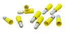 Philmore 65-7562, 12-10AWG Yellow Male 0.195" Bullet Plugs ~ 10 Pack