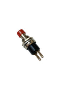 66-2412, SPST OFF-(ON) Momentary OFF RED Push Button Switch 1A @ 125V AC