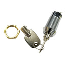 66-2804, SPST Momentary (ON) Barrel Key Switch Key Removable in OFF Position 4A