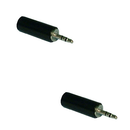 Philmore 666PP, 2.5mm Sub-Mini Stereo Male Plugs ~ 2 Pack