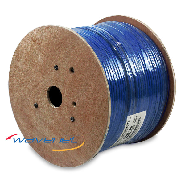 Wavenet 6E04SRBL, BLUE CAT 6 550MHz Shielded FTP Riser CMR Cable ~ 1,000 Foot