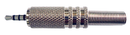 Philmore 70-054, Metal Shielded Sub-Mini 2.5mm TRRS 4 Conductor Male Plug ~ Strain Relief