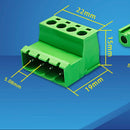 Philmore 13-2604M, 4 Position Horizontal male Euro Mag DePluggable Terminal Block