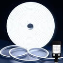 MVOFCW12 -6KWP, MVO White Neon Led Strip Lights, 16.4ft/5m, 12V 6500K Cool White Flexible Silicone Led Strip Lights IP65 Waterproof
