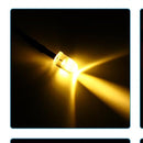 MV24VLED5M-Warm White, MVO  5mm LED Diode Light, 24V DC Pre Wired Tiny LED Lights Bulb Light-Emitting Lamp for RC DIY Indicator Lighting, Warm White Light