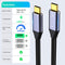 USB c Cable 1.6FT, Type C USB 3.1 Gen 2 10Gbps USB c Data Transfer 4K@60Hz Output 5A 100W Fast Charge,usbc to usbc