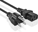 10W1-01201 Universal PC Power Cord - 3 Prong AC Power Cable Replacement for Computer, Monitor, Scanner, Printer - IEC 320 C13 to NEMA 5-15P, 18awg, 125V 10 Amp (1-FEET)