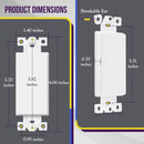 72-BLANK Decor, MVO Blank Adapter Insert for Decorator Wall Plate