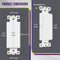 72-BLANK Decor, MVO Blank Adapter Insert for Decorator Wall Plate