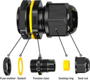 3234-8465-2PK, 3/4" Liq Tite Fitting Cable Range .450"-.709"  (Washer & Nut) IP68 Hole 1.068" 2-PK