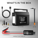 MVL8, COUTURE The Hieha L8 is a versatile 4-in-1 multi-functional device designed for automotive emergencies and convenience. It integrates a powerful car jump starter, a portable air compressor, a 15000mAh power bank, and a multi-mode LED flashlight