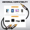MV5601, MVO 3.5mm to RCA Cable 25FT, 2 Male RCA to Aux Stereo Audio Adapter, Hi-Fi Sound Auxiliary RCA Y Splitter Cord, Shielded 1/8 to 2RCA