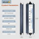 MV-DC12400W, MVO LED Driver 400 Watts 12V Waterproof Power Supply IP67 Converter AC 110V to 12 Volt DC 33.3A Low Voltage Transformer Adapter for Outdoor LED Strip...