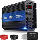 INV3000W, MVO 3000W Power Inverter 12V DC to 110V/120V AC Converter, 6000W Peak, LCD Display & Remote Control, Dual AC Outlets & 3.4A USB Port for RV, Truck, Solar System, Emergency Backup, Camping & Off-Grid Power